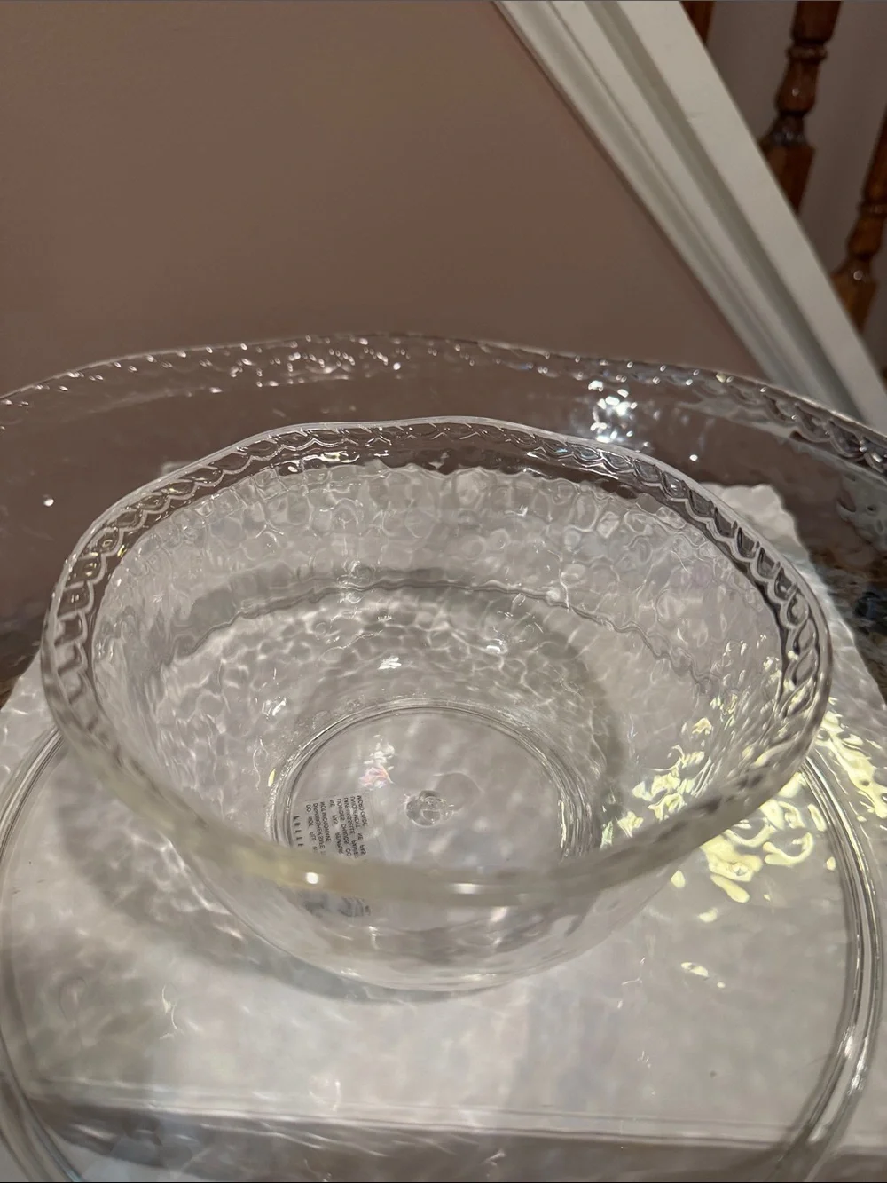 Pottery Barn Acrylic Large Chip and Dip Bowl